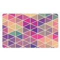 Pastel Geometric Shape Pattern Print Polyester Doormat