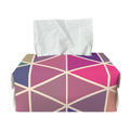 Pastel Geometric Shape Pattern Print Rectangle Tissue Box Cover