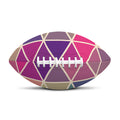 Pastel Geometric Shape Pattern Print Rugby Ball