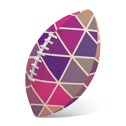 Pastel Geometric Shape Pattern Print Rugby Ball