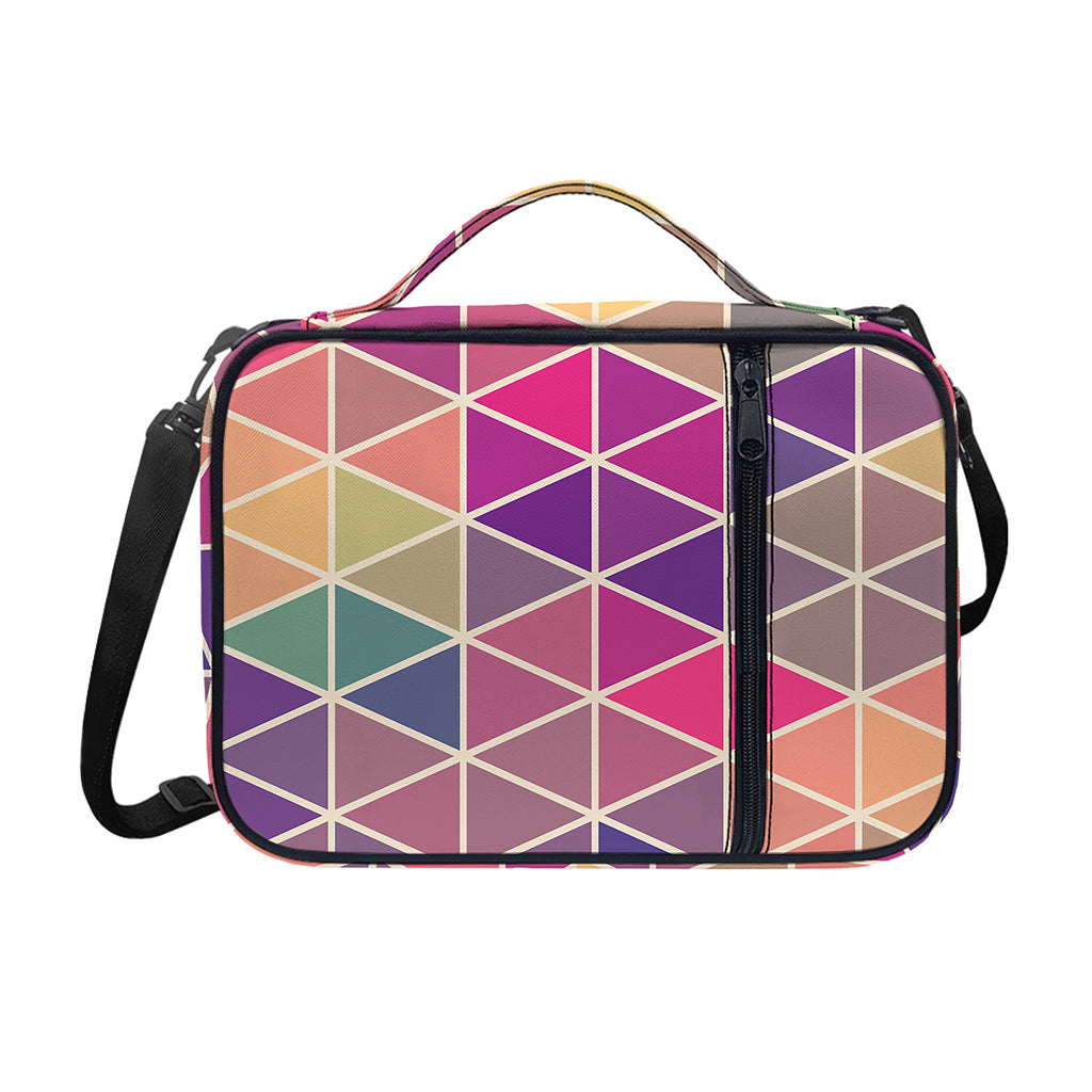 Pastel Geometric Shape Pattern Print Shoulder Strap Bible Bag