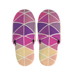 Pastel Geometric Shape Pattern Print Slippers