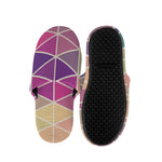 Pastel Geometric Shape Pattern Print Slippers