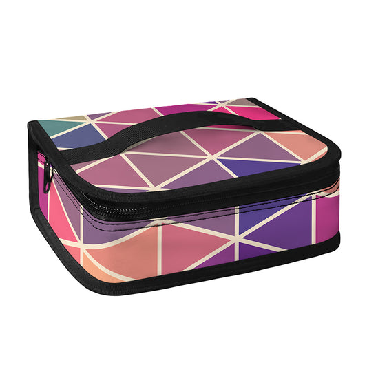 Pastel Geometric Shape Pattern Print Small Lunch Bag