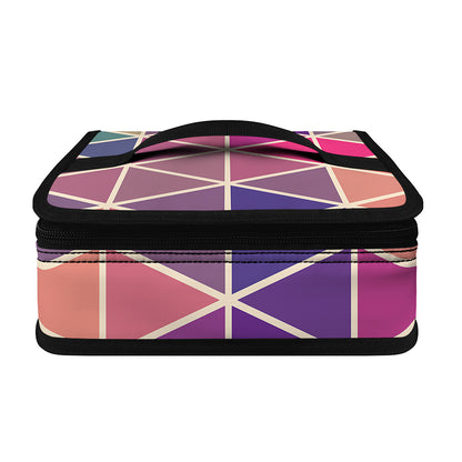 Pastel Geometric Shape Pattern Print Small Lunch Bag