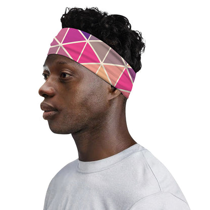 Pastel Geometric Shape Pattern Print Sports Headband