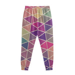 Pastel Geometric Shape Pattern Print Sweatpants