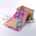 Pastel Geometric Shape Pattern Print Towel