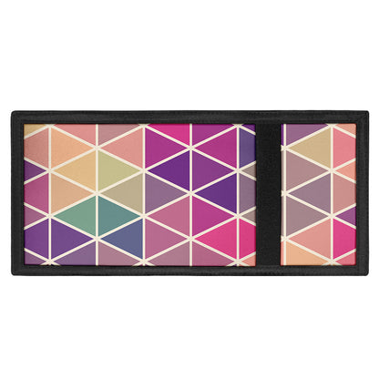 Pastel Geometric Shape Pattern Print Trifold Wallet