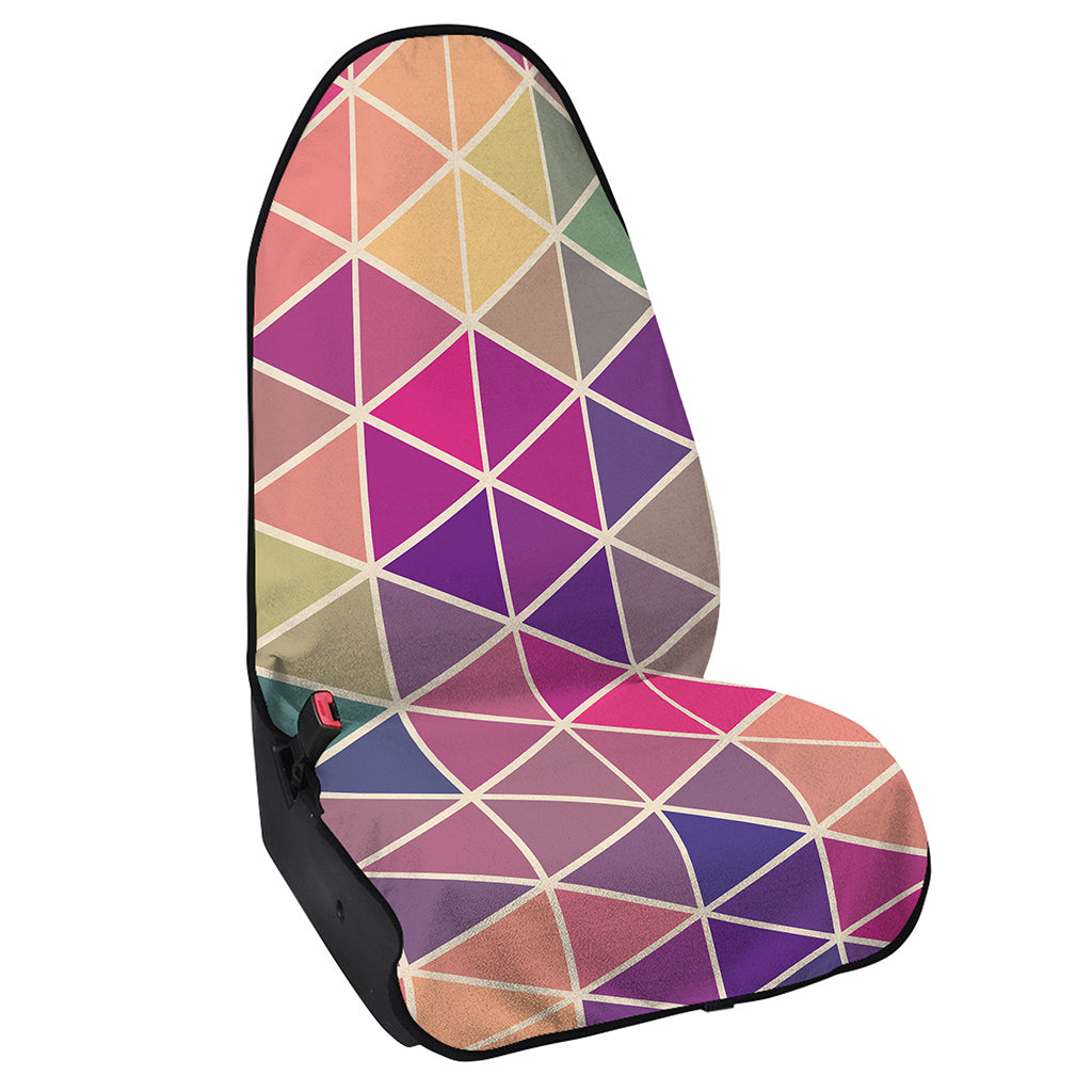 Pastel Geometric Shape Pattern Print Waterproof Car Seat Cover