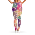 Pastel Geometric Shape Pattern Print Women's Leggings