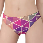 Pastel Geometric Shape Pattern Print Women's Panties