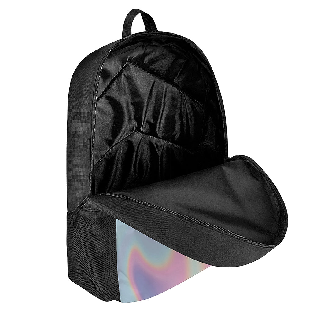 Pastel Holographic Print 17 Inch Backpack