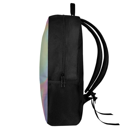Pastel Holographic Print 17 Inch Backpack