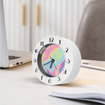 Pastel Holographic Print Alarm Clock