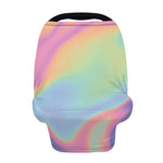 Pastel Holographic Print Baby Seat Cover