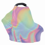 Pastel Holographic Print Baby Seat Cover