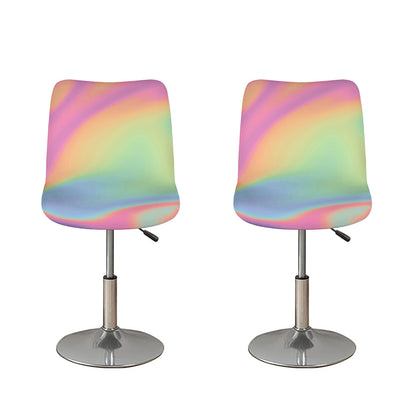 Pastel Holographic Print Bar Stool Covers