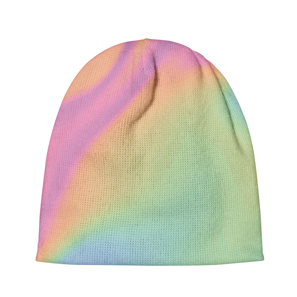 Pastel Holographic Print Beanie