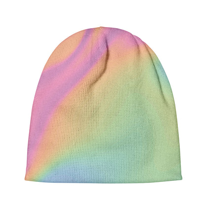 Pastel Holographic Print Beanie