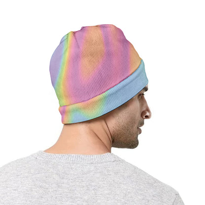 Pastel Holographic Print Beanie