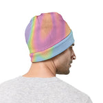 Pastel Holographic Print Beanie