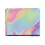 Pastel Holographic Print Bifold Wallet