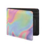 Pastel Holographic Print Bifold Wallet
