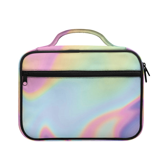 Pastel Holographic Print Briefcase Bible Bag