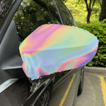 Pastel Holographic Print Car Side Mirror Covers