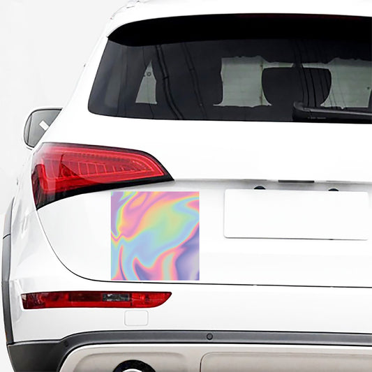 Pastel Holographic Print Car Sticker