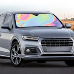 Pastel Holographic Print Car Windshield Sun Shade