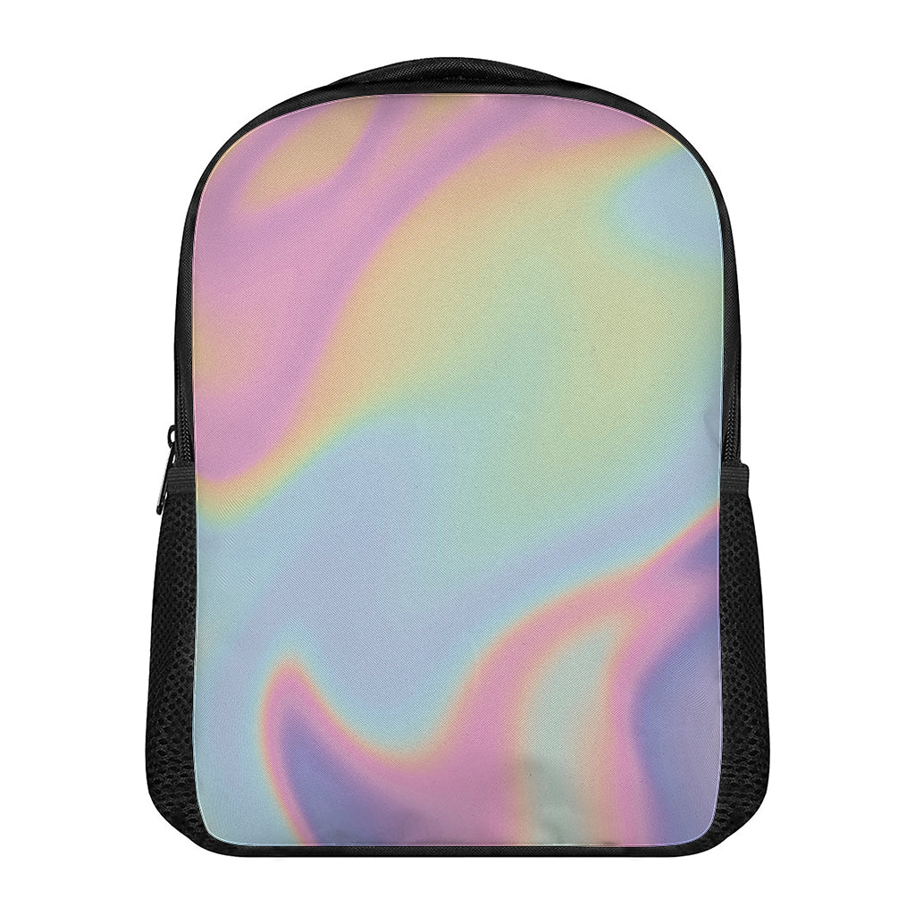 Pastel Holographic Print Casual Backpack
