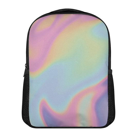 Pastel Holographic Print Casual Backpack