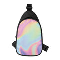 Pastel Holographic Print Sling Bag