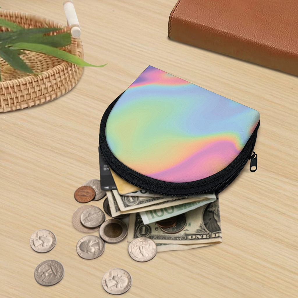 Pastel Holographic Print Coin Purse