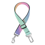 Pastel Holographic Print Dog Seat Belt
