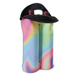 Pastel Holographic Print Double Neoprene Wine Tote