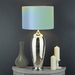 Pastel Holographic Print Drum Lamp Shade