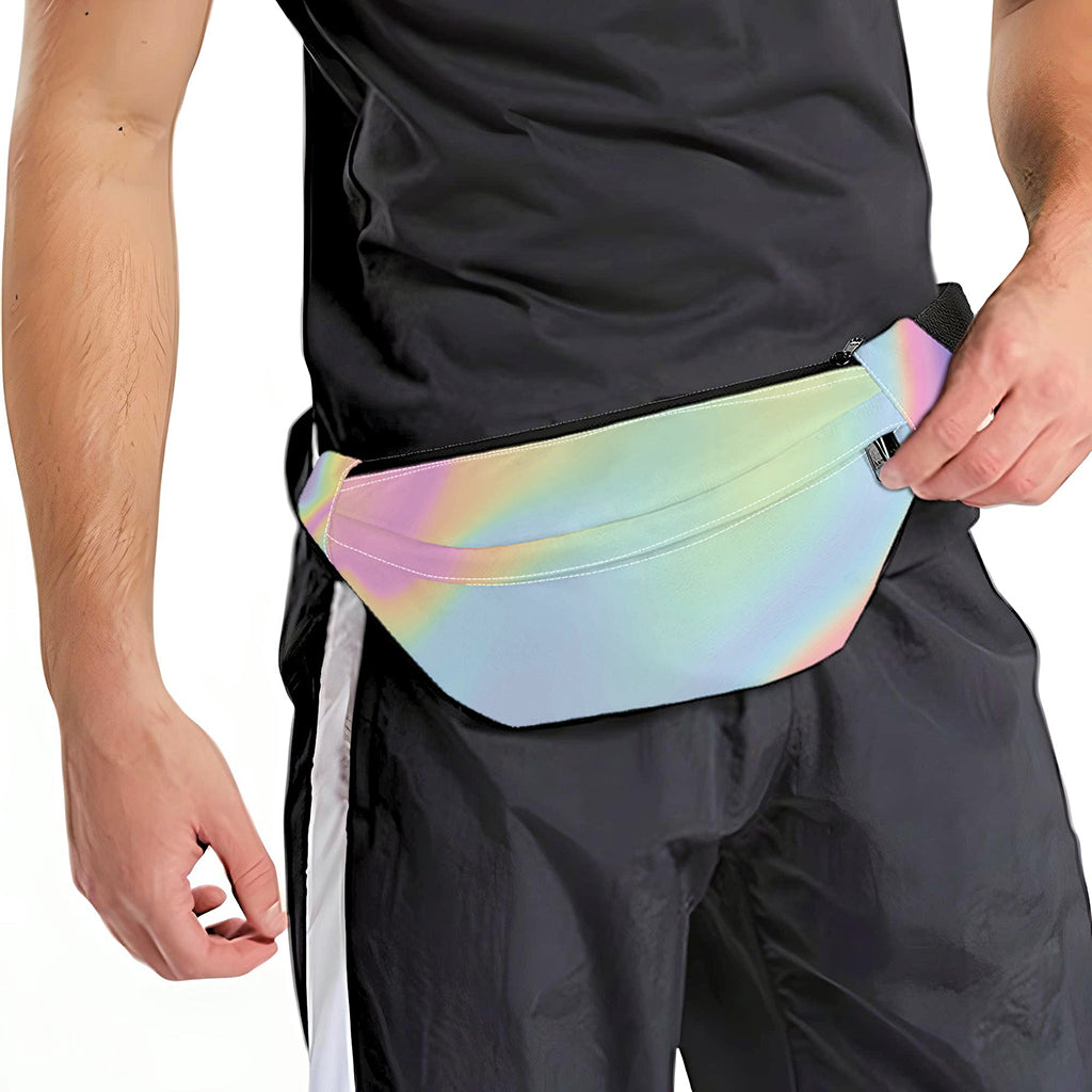 Pastel Holographic Print Fanny Pack
