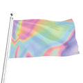 Pastel Holographic Print Flag