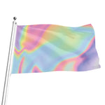 Pastel Holographic Print Flag