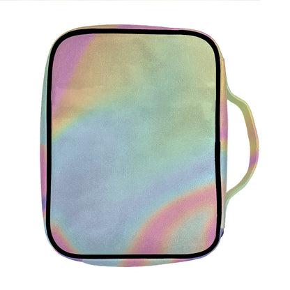 Pastel Holographic Print Front Pocket Bible Bag