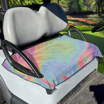 Pastel Holographic Print Golf Cart Seat Cover