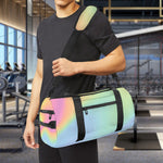 Pastel Holographic Print Gym Bag
