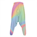 Pastel Holographic Print Hammer Pants