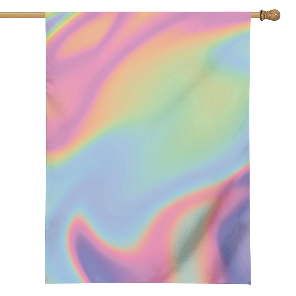 Pastel Holographic Print House Flag