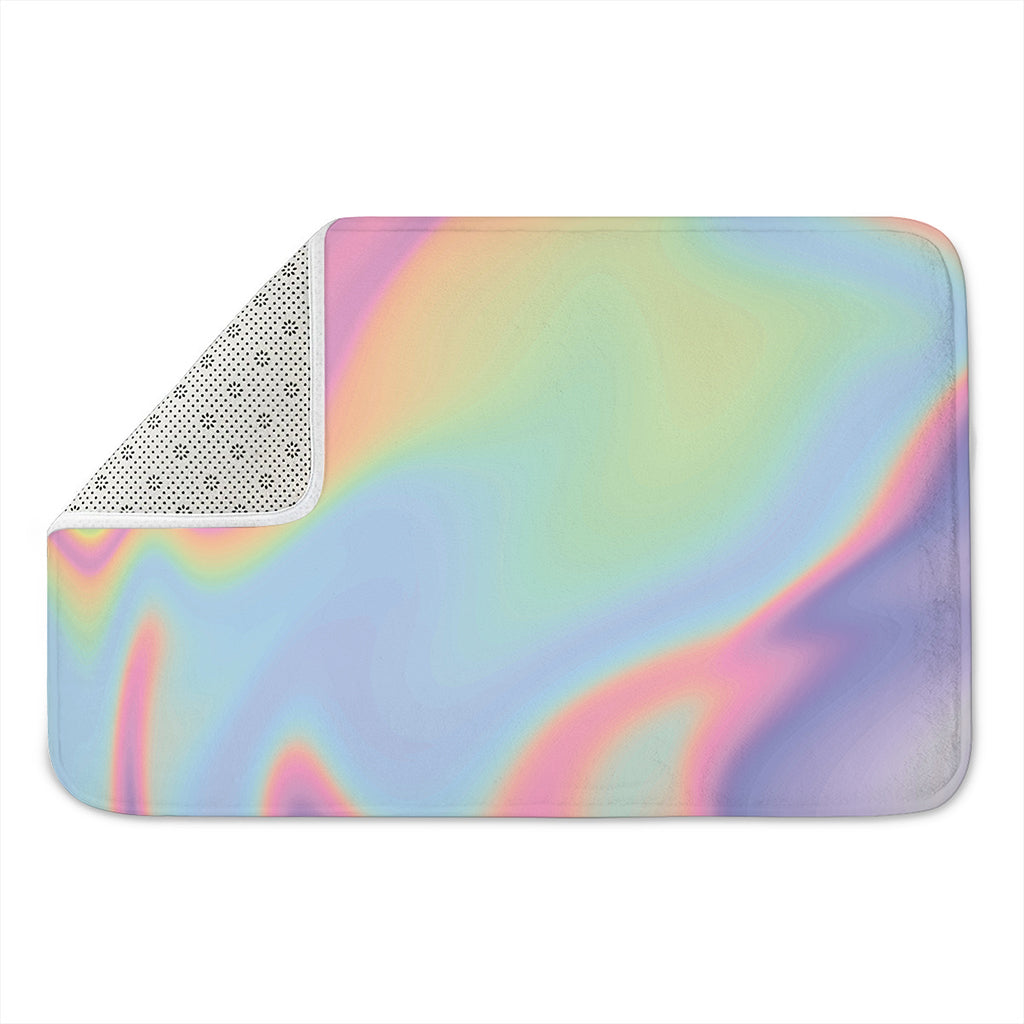 Pastel Holographic Print Indoor Door Mat