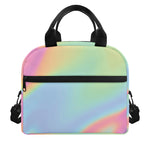 Pastel Holographic Print Insulated Lunch Bag
