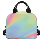 Pastel Holographic Print Insulated Lunch Bag
